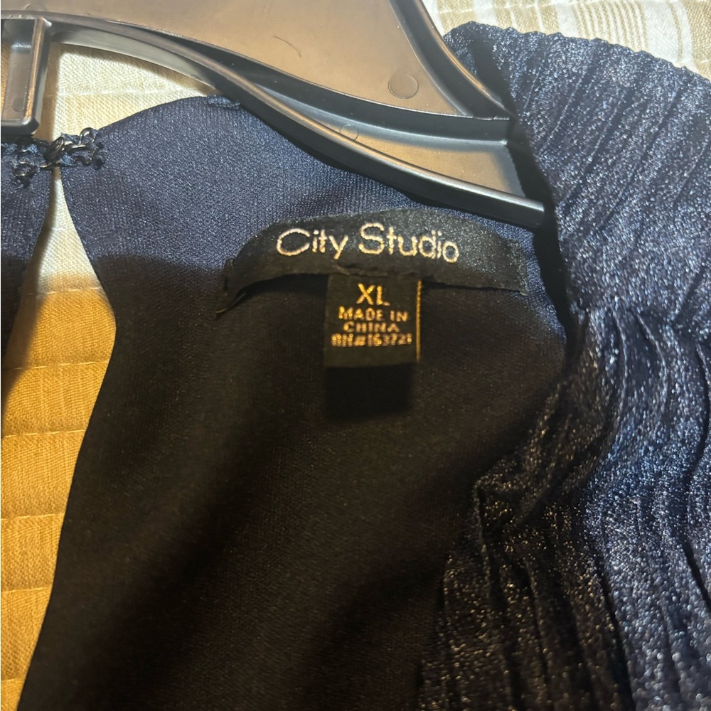 City Studio Midnight Blue Dress XL
